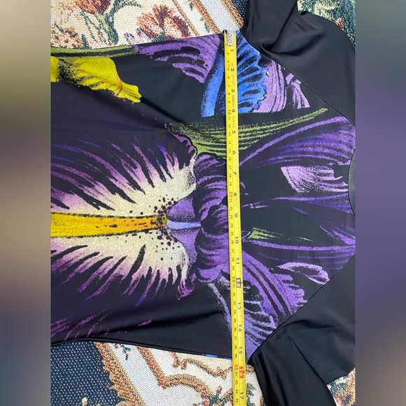 Christopher Kane Dress Womens size Small Stretch Floral Bodycon Party Cocktail - Picture 6 of 13